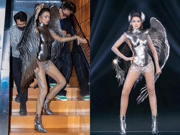 Drama lại tới: Hoàng Thuỳ ẩn ý về đôi cánh 55kg của Thanh Hằng?