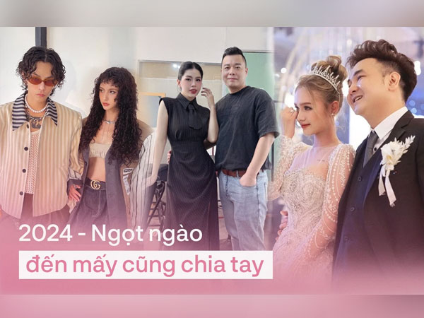 Hàng loạt cặp đôi nổi tiếng công bố ly hôn, chia tay trong năm 2024