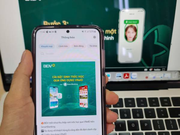 Cách nào xác thực sinh trắc học qua VneID, không cần tới ngân hàng?