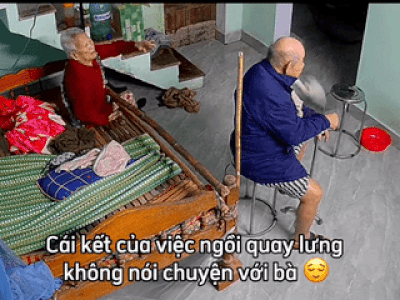 Thấy chồng im lặng ngồi quay lưng, cụ bà U100 làm một việc hút 2 triệu lượt xem