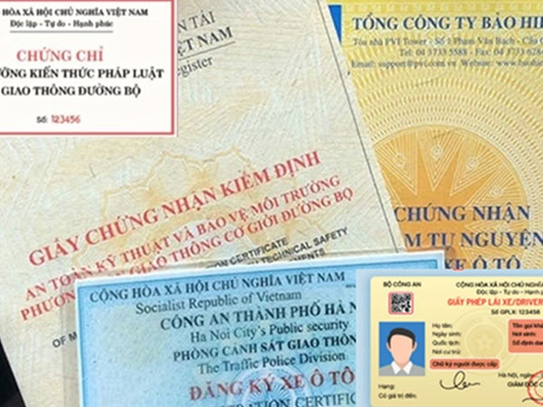 6 loại giấy tờ bắt buộc phải mang theo khi lái xe ra đường