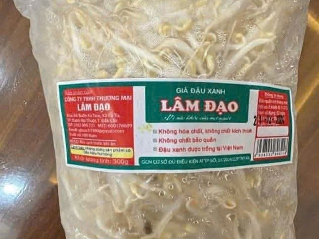 Giá đỗ ngâm chất cấm ở Đắk Lắk đã được cấp chứng nhận an toàn thực phẩm