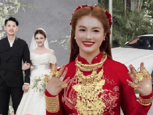 Danh tính nữ đại gia 'săn Hồng Hài Nhi' kém 6 tuổi, rước dâu bằng siêu xe trăm tỷ, hồi môn 500 cây vàng