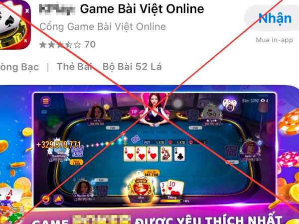 Apple và Google đã gỡ 384 game không phép, game cờ bạc phát hành vào Việt Nam