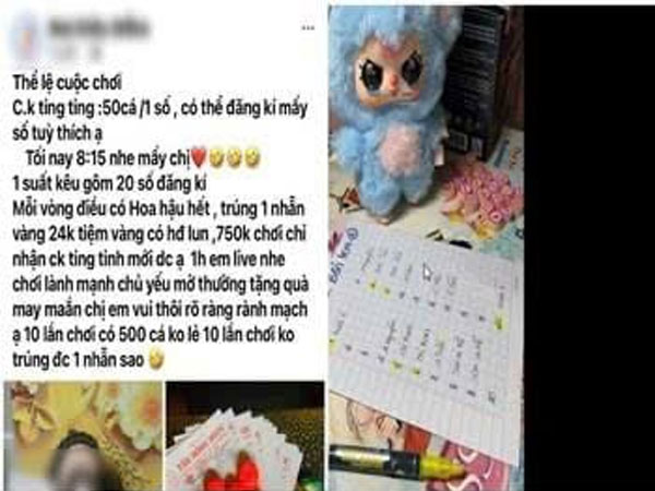 Công an cảnh báo Youtuber, TikToker, Kols cờ bạc trá hình bằng cách quay số nhận 'túi mù' trên mạng