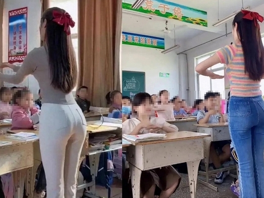 Trang phục của cô giáo bị phụ huynh chỉ trích, nhìn bức ảnh, nhiều người than: Làm giáo viên thời nay thật khó!