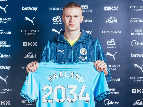 Haaland ký 'siêu hợp đồng' với Man City, lương cao nhất Premier League