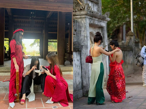 Phẫn nộ trước nhóm bạn trẻ có hành động khiếm nhã tại chùa