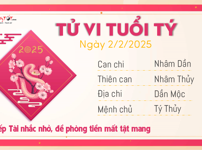 Tử vi Chủ nhật 2/2/2025 của 12 con giáp: Ngọ vượng tài, Hợi gặp vận xui