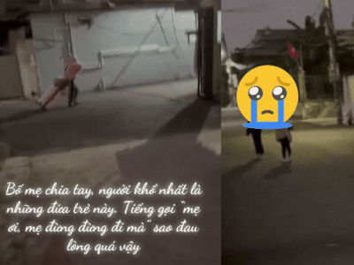 Bất lực nhìn bóng mẹ rời xa, tiếng khóc xé lòng trong đêm cùng câu nói của bé gái khiến ai cũng nhói lòng
