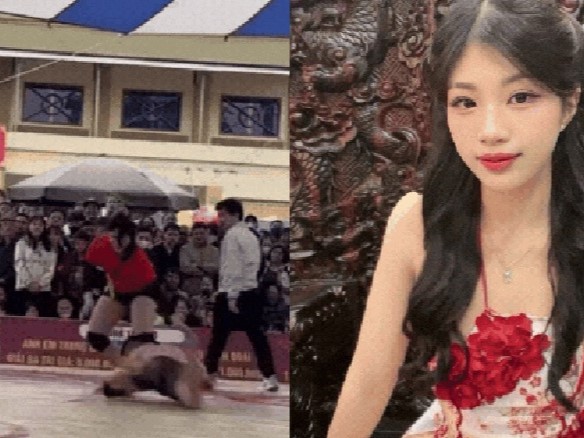Đã tìm ra danh tính cô gái 2k2 sở hữu thân hình gợi cảm đấu vật với nhà vô địch SEA Games gây sốt mạng xã hội