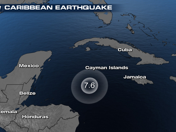 Cảnh báo sóng thần được ban bố sau vụ động đất mạnh 7,6 độ richter tại vùng biển Caribbean