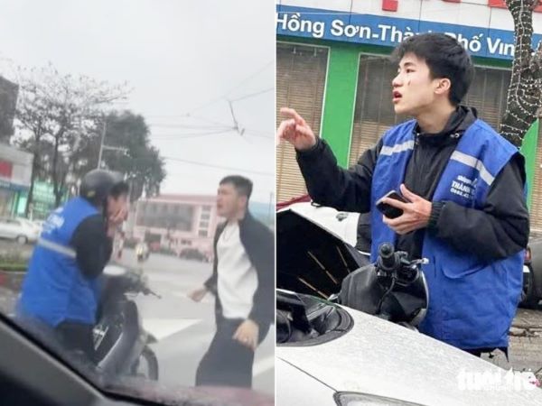 Xôn xao clip nam sinh lớp 11 chuyên Đại học Vinh bị người đàn ông đấm đá túi bụi giữa đường