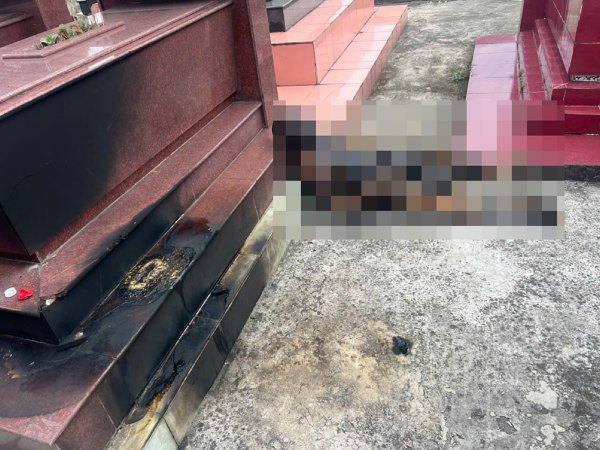 Điều tra vụ thi thể người cháy đen ở nghĩa trang ven TPHCM