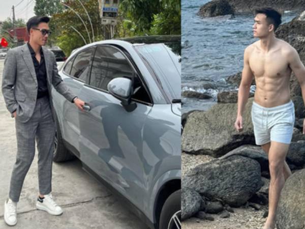 Trai đẹp 8 múi ĐT Việt Nam lên đồ cực bảnh, gây choáng khi thả dáng trước Porsche bạc tỉ vừa tậu