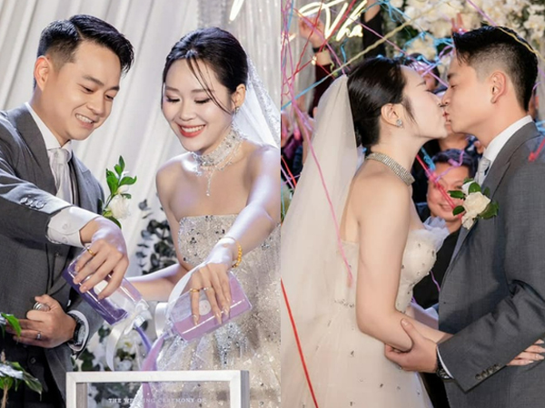 Ảnh nét căng hôn lễ của sao nam Vbiz và vợ yêu 9 năm, không quên nhắn gửi 1 câu tới bố quá cố
