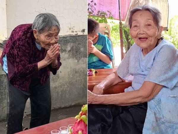 Cụ bà 103 tuổi vượt 300km đến thắp hương cho mẹ ở Hưng Yên lại gây xúc động