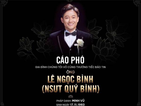 Thông tin tang lễ của diễn viên Quý Bình