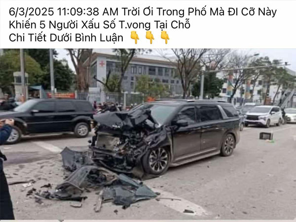 CSGT lên tiếng về thông tin 'vụ tai nạn khiến 5 người tử vong tại chỗ'