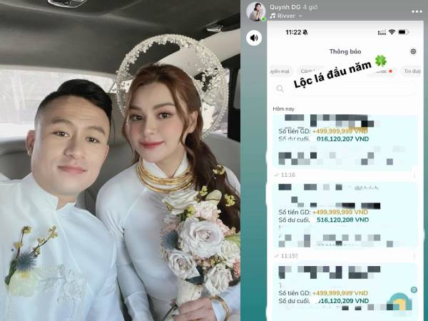 Vợ cựu cầu thủ ĐT Việt Nam khoe được 'ting ting' cả tỷ đồng, lộ luôn số dư dài dằng dặc