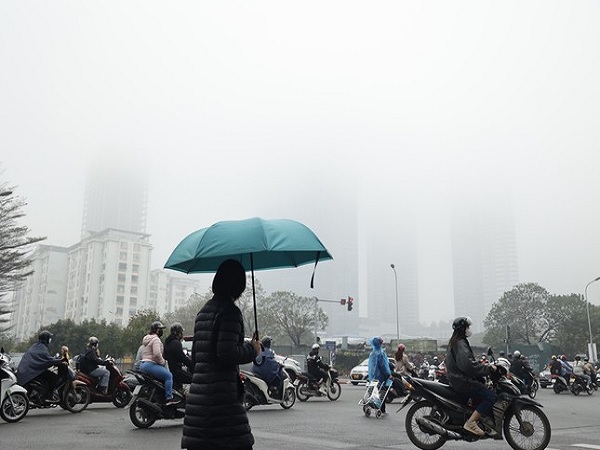 Miền Bắc ô nhiễm không khí nghiêm trọng, có nơi rất xấu