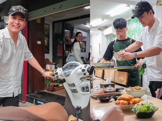 Nam thần VTV một thời nghỉ việc ở nhà hát, giờ phụ vợ bán bún riêu, dắt xe cho khách vẫn vui vẻ
