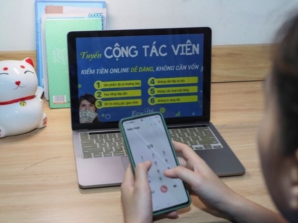 Bị lừa gần 5 tỷ đồng khi làm cộng tác online