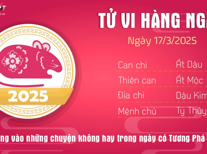 Tử vi thứ 2 ngày 17/3/2025 của 12 con giáp: Sửu gặp may, Mão khó khăn