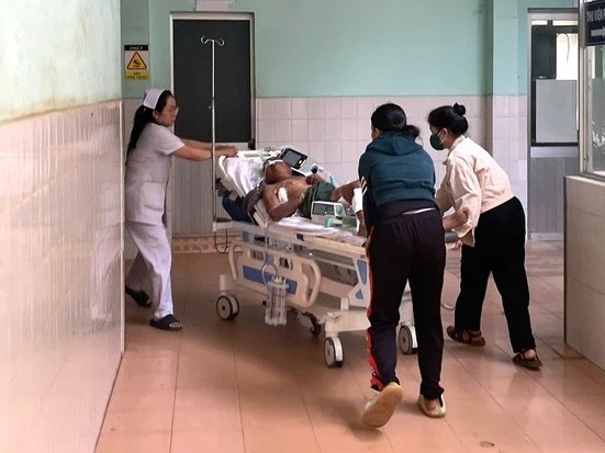 Cụ ông 77 tuổi bị trâu húc nguy kịch