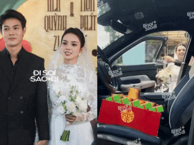 Quỳnh Lương thay váy cưới để lộ bụng lùm lùm, khoá môi cực ngọt theo chồng thiếu gia về dinh