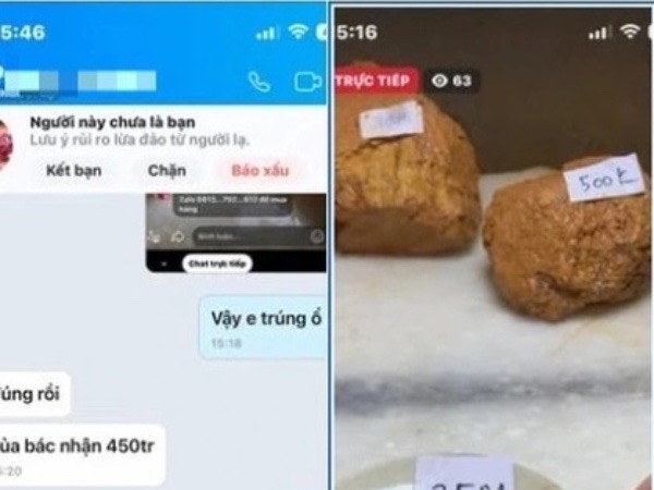 Nhiều người 'sập bẫy' trò lừa đảo 'đổ thạch' online