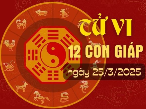Tử vi 12 con giáp hôm nay - thứ 3 ngày 25/03/2025: Dần biến động, Thân thăng tiến