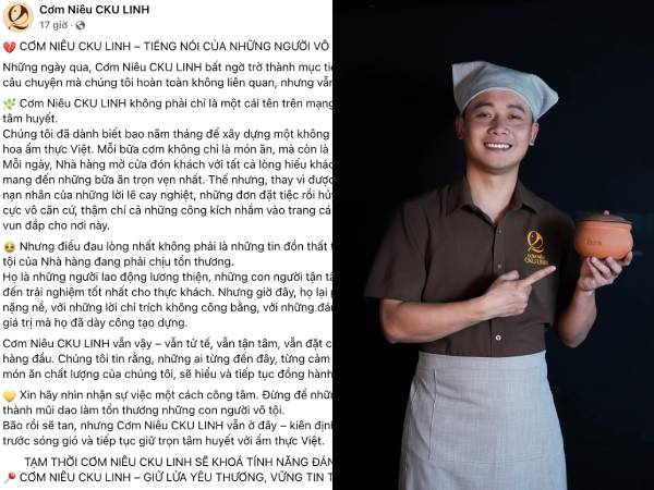 Quán cơm niêu Quang Linh Vlogs từng góp vốn bất ngờ kêu cứu