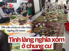 Khung cảnh hành lang một chung cư ở Hà Nội gây tranh cãi trên MXH: Người khen vui, người thở dài 'trông đến sợ'