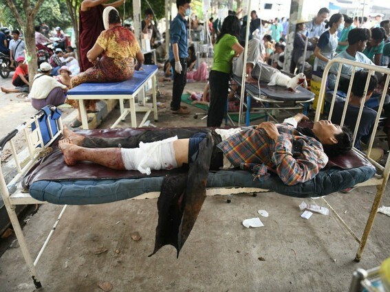 Động đất Myanmar: Gần 700 người thiệt mạng, các bệnh viện 'vỡ trận'