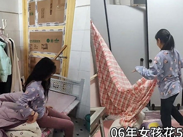 Cô gái tá túc trong nhà vệ sinh của cửa hàng để tiết kiệm tiền