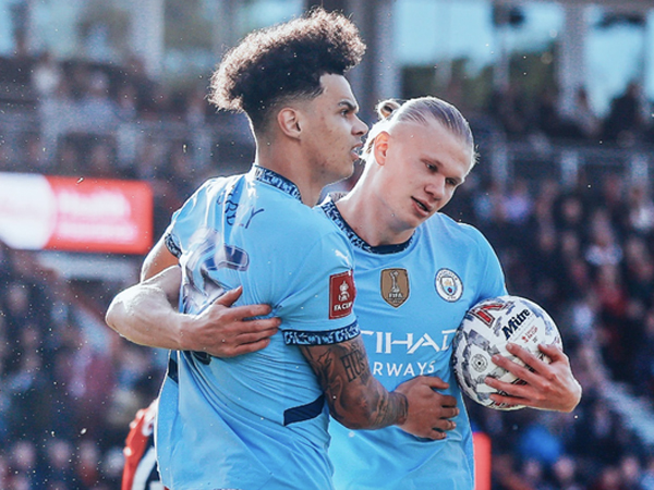 Ngược dòng hạ Bournemouth, Man City bùng nổ ở tứ kết FA Cup