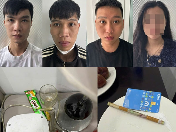 Nhóm nam nữ mở tiệc ma túy, thác loạn sau khi nhậu