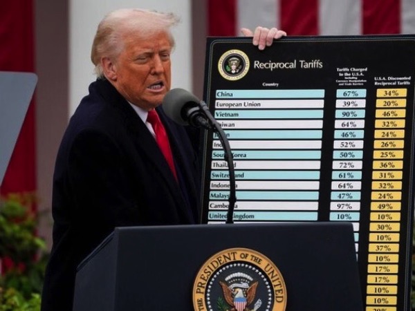 Tổng thống Donald Trump công bố thuế đối ứng, Việt Nam ở mức 46%