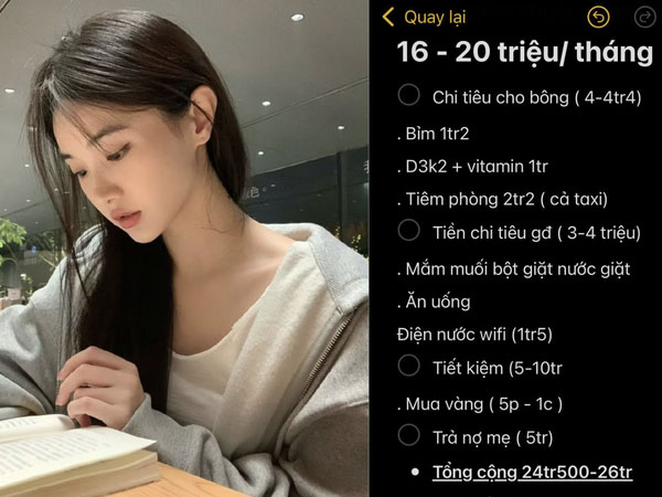 Gia đình 3 người thu nhập 20 triệu, mỗi tháng mua được 1 chỉ vàng, soi kĩ bảng chi tiêu mà giật mình