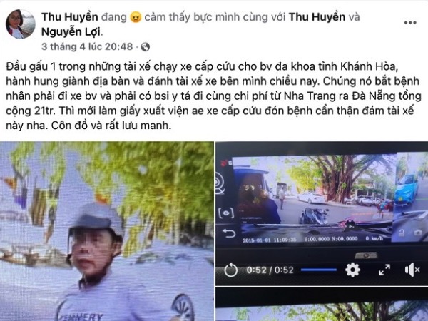 Khánh Hòa: Chấn chỉnh vụ xe cấp cứu 'tranh giành' chở người bệnh về quê