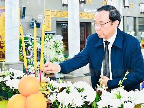 Lãnh đạo Chính phủ và TP HCM viếng phu nhân cố Thủ tướng Võ Văn Kiệt