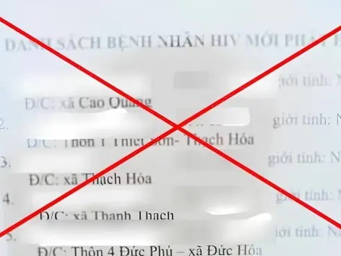 Thực hư về ‘danh sách bệnh nhân nhiễm HIV mới phát hiện’ ở Quảng Bình