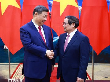Thủ tướng Phạm Minh Chính hội kiến Tổng Bí thư, Chủ tịch Trung Quốc Tập Cận Bình