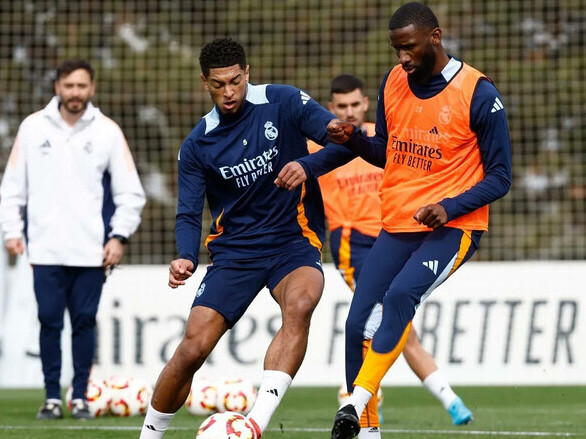 Real Madrid lộ bất hòa, Bellingham ẩu đả với Rudiger trên sân tập