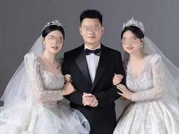 Đám cưới 1 chú rể 2 cô dâu ở Trung Quốc gây sốc, người trong cuộc lên tiếng giải thích càng khó hiểu hơn nữa