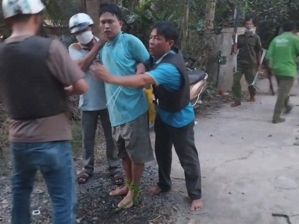 Khống chế đối tượng tâm thần 'lên cơn' gây thương tích cho nhiều người