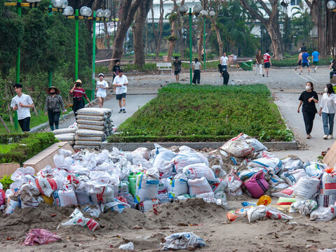 Hà Nội kiểm tra thông tin 'dùng cát đen làm bê tông' công viên Nghĩa Đô
