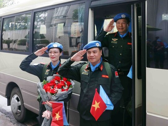 Ba sĩ quan công an lên đường làm nhiệm vụ gìn giữ hòa bình Liên hợp quốc