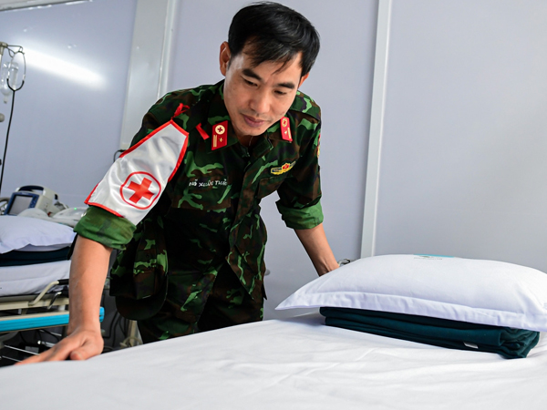 Bên trong trạm y tế dã chiến phục vụ đại lễ 30/4 tại TPHCM